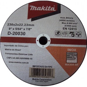 Disco de Corte Inox 9x5/64x7/8 Makita